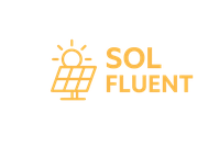 Logotipo da Sol Fluent, empresa do setor de energia solar e soluções sustentáveis.